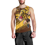 Hawthorn Hawks Australian Football Men Tank Top Fierce Bird Mascot With Indigenous Pattern Art