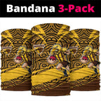Hawthorn Hawks Australian Football Neck Gaiter Fierce Bird Mascot With Indigenous Pattern Art