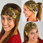 Hawthorn Hawks Australian Football Neck Gaiter Fierce Bird Mascot With Indigenous Pattern Art