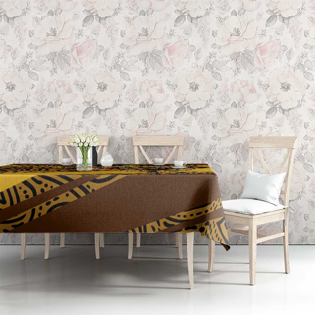 Hawthorn Hawks Australian Football Tablecloth Fierce Bird Mascot With Indigenous Pattern Art