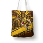 Hawthorn Hawks Australian Football Tote Bag Fierce Bird Mascot With Indigenous Pattern Art