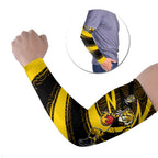 Richmond Tigers Australian Football Arm Sleeves Powerful Tiger Mascot With Indigenous Pattern Art
