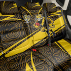 Richmond Tigers Australian Football Back Car Seat Cover Powerful Tiger Mascot With Indigenous Pattern Art
