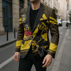 Richmond Tigers Australian Football Blazer Powerful Tiger Mascot With Indigenous Pattern Art