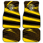 Richmond Tigers Australian Football Car Mats Powerful Tiger Mascot With Indigenous Pattern Art