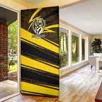Richmond Tigers Australian Football Door Cover Powerful Tiger Mascot With Indigenous Pattern Art