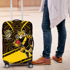 Richmond Tigers Australian Football Luggage Cover Powerful Tiger Mascot With Indigenous Pattern Art