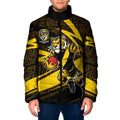 Richmond Tigers Australian Football Padded Jacket Powerful Tiger Mascot With Indigenous Pattern Art