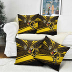 Richmond Tigers Australian Football Pillow Cover Powerful Tiger Mascot With Indigenous Pattern Art