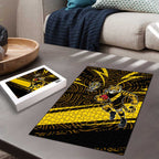 Richmond Tigers Australian Football Puzzle Powerful Tiger Mascot With Indigenous Pattern Art