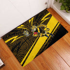 Richmond Tigers Australian Football Rubber Doormat Powerful Tiger Mascot With Indigenous Pattern Art