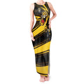 Richmond Tigers Australian Football Tank Maxi Dress Powerful Tiger Mascot With Indigenous Pattern Art