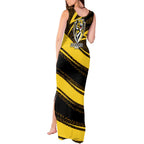 Richmond Tigers Australian Football Tank Maxi Dress Powerful Tiger Mascot With Indigenous Pattern Art