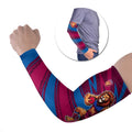 Brisbane Lions Australian Football Arm Sleeves Regal Lion Mascot With Indigenous Pattern Art
