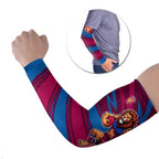 Brisbane Lions Australian Football Arm Sleeves Regal Lion Mascot With Indigenous Pattern Art