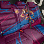 Brisbane Lions Australian Football Back Car Seat Cover Regal Lion Mascot With Indigenous Pattern Art