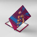 Brisbane Lions Australian Football Canvas Wall Art Regal Lion Mascot With Indigenous Pattern Art