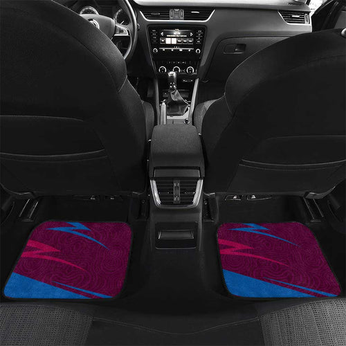 Brisbane Lions Australian Football Car Mats Regal Lion Mascot With Indigenous Pattern Art