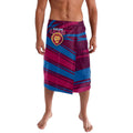 Brisbane Lions Australian Football Lavalava Regal Lion Mascot With Indigenous Pattern Art
