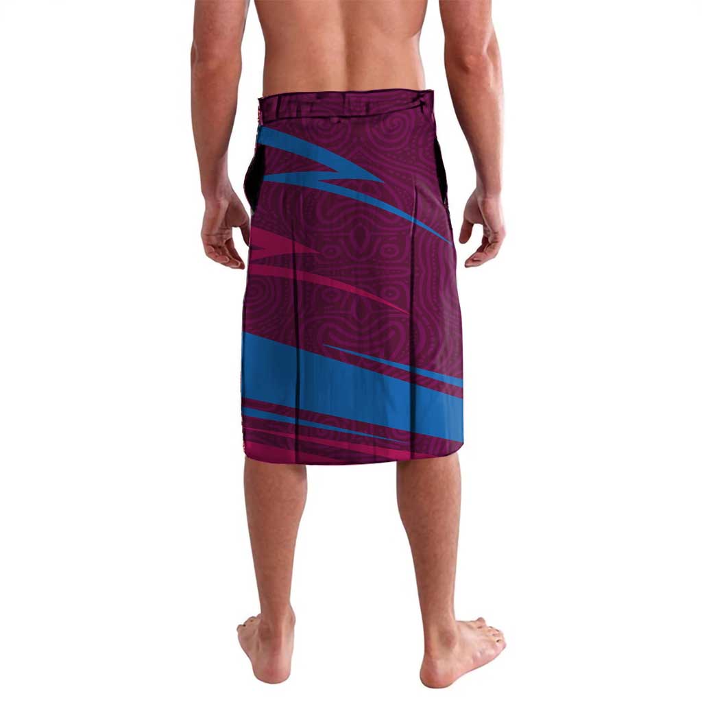 Brisbane Lions Australian Football Lavalava Regal Lion Mascot With Indigenous Pattern Art