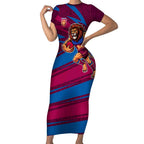 Brisbane Lions Australian Football Short Sleeve Bodycon Dress Regal Lion Mascot With Indigenous Pattern Art