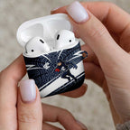 Carlton Blues Australian Football AirPods Case Superhero Mascot With Indigenous Pattern Art