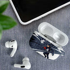 Carlton Blues Australian Football AirPods Case Superhero Mascot With Indigenous Pattern Art