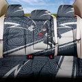 Carlton Blues Australian Football Back Car Seat Cover Superhero Mascot With Indigenous Pattern Art
