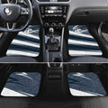 Carlton Blues Australian Football Car Mats Superhero Mascot With Indigenous Pattern Art
