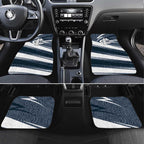 Carlton Blues Australian Football Car Mats Superhero Mascot With Indigenous Pattern Art