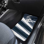 Carlton Blues Australian Football Car Mats Superhero Mascot With Indigenous Pattern Art
