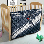 Carlton Blues Australian Football Quilt Superhero Mascot With Indigenous Pattern Art
