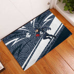 Carlton Blues Australian Football Rubber Doormat Superhero Mascot With Indigenous Pattern Art