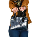Carlton Blues Australian Football Shoulder Handbag Superhero Mascot With Indigenous Pattern Art