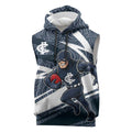 Carlton Blues Australian Football Sleeveless Hoodie Superhero Mascot With Indigenous Pattern Art