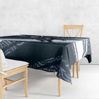 Carlton Blues Australian Football Tablecloth Superhero Mascot With Indigenous Pattern Art