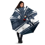 Carlton Blues Australian Football Umbrella Superhero Mascot With Indigenous Pattern Art