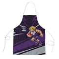 Fremantle Dockers Australian Football Apron Athletic Hero Mascot With Indigenous Pattern Art