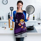Fremantle Dockers Australian Football Apron Athletic Hero Mascot With Indigenous Pattern Art