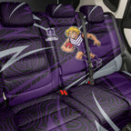 Fremantle Dockers Australian Football Back Car Seat Cover Athletic Hero Mascot With Indigenous Pattern Art