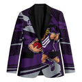 Fremantle Dockers Australian Football Blazer Athletic Hero Mascot With Indigenous Pattern Art