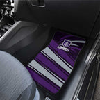Fremantle Dockers Australian Football Car Mats Athletic Hero Mascot With Indigenous Pattern Art