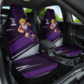 Fremantle Dockers Australian Football Car Seat Cover Athletic Hero Mascot With Indigenous Pattern Art