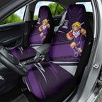 Fremantle Dockers Australian Football Car Seat Cover Athletic Hero Mascot With Indigenous Pattern Art