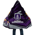 Fremantle Dockers Australian Football Cloak Athletic Hero Mascot With Indigenous Pattern Art