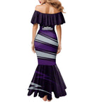 Fremantle Dockers Australian Football Family Matching Mermaid Dress and Hawaiian Shirt Athletic Hero Mascot With Indigenous Pattern Art