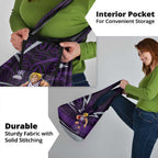 Fremantle Dockers Australian Football Grocery Bag Athletic Hero Mascot With Indigenous Pattern Art