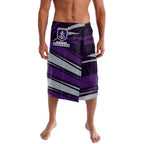 Fremantle Dockers Australian Football Lavalava Athletic Hero Mascot With Indigenous Pattern Art