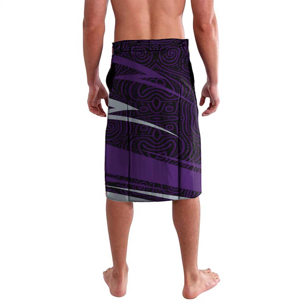 Fremantle Dockers Australian Football Lavalava Athletic Hero Mascot With Indigenous Pattern Art