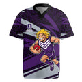 Fremantle Dockers Australian Football Rugby Jersey Athletic Hero Mascot With Indigenous Pattern Art